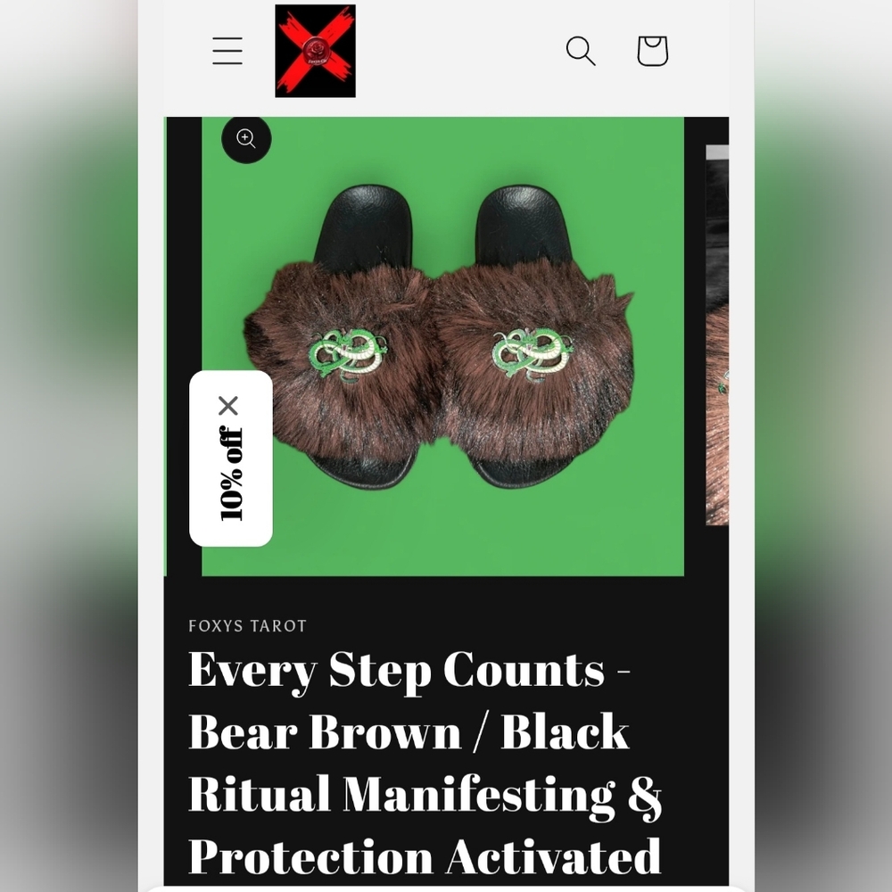 Every Step Counts - Bear Brown / Black Ritual Manifesting & Protection Activated
